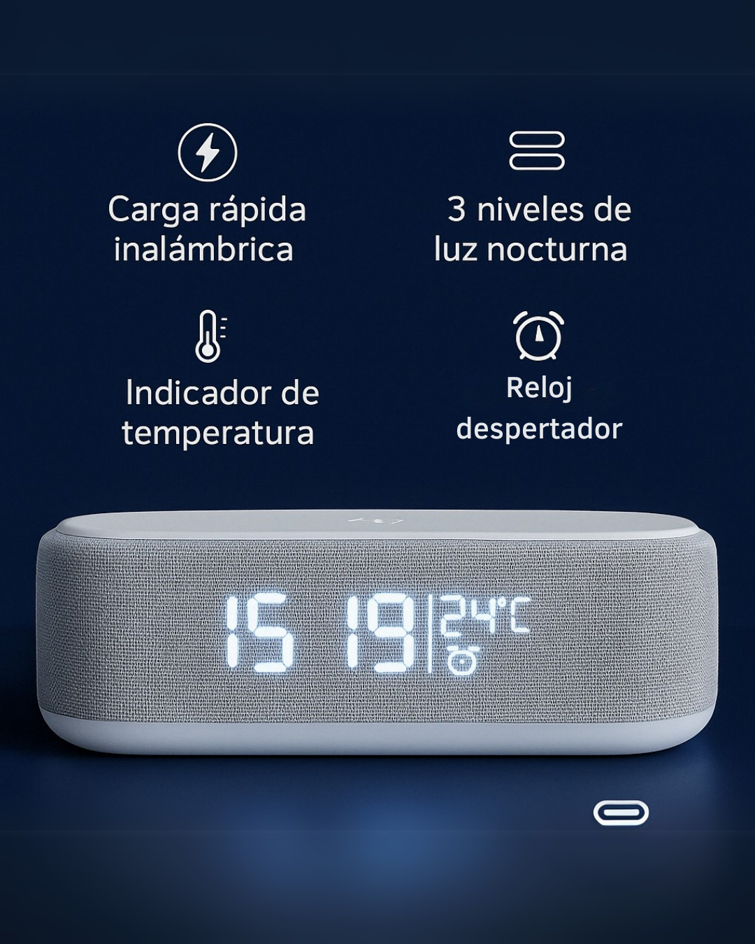 Reloj Inteligente con Carga Inalámbrica
